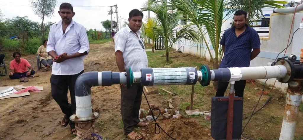 Installation of Digigo Esoft Agriculture Water Softener at Sidhhapur Farm.
